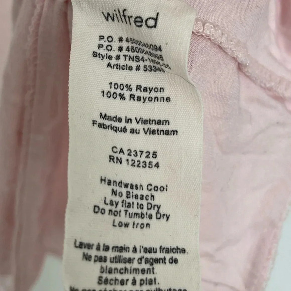 Wilfred light pink ruffle halter  top size small - Picture 4 of 6